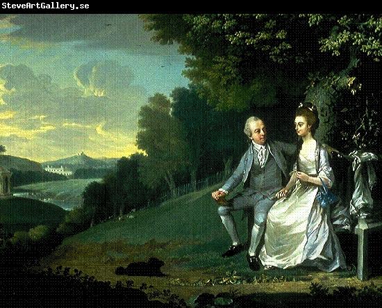 James Holland Portrait of Sir Francis and Lady Dashwood at West Wycombe Park